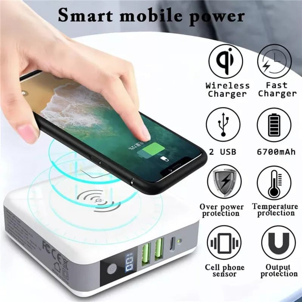 Wireless Travel Power Bank Charger